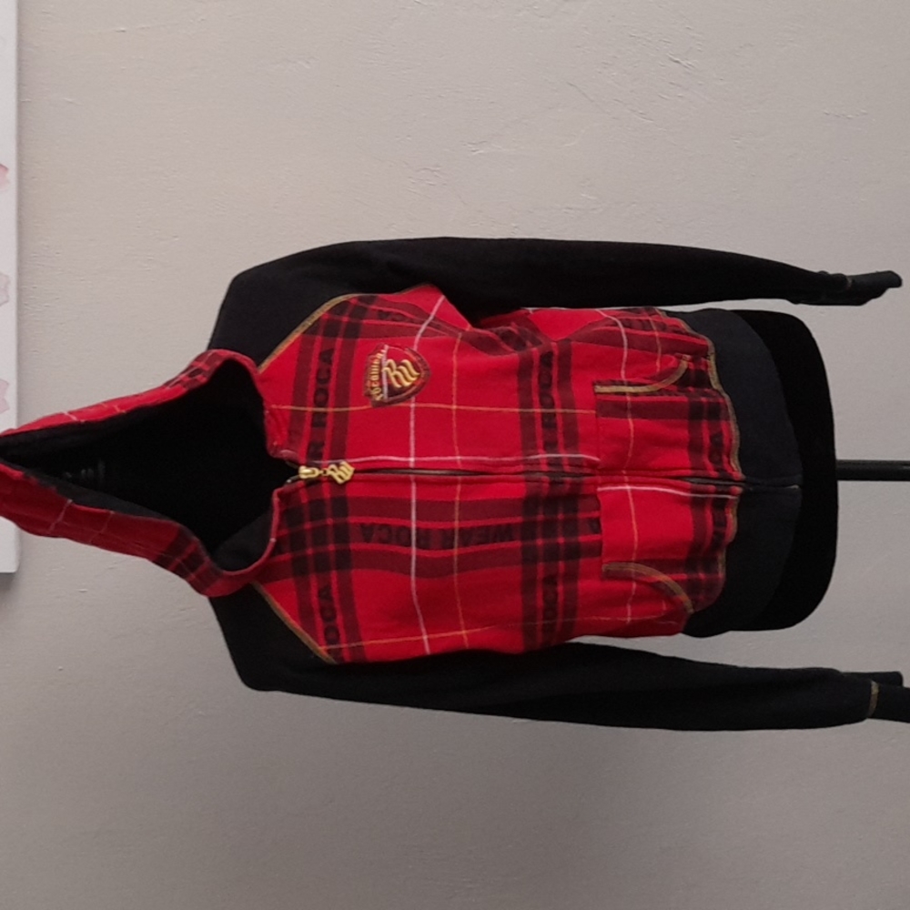 Ladies zipper front hooded jacket